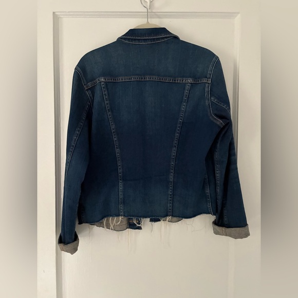 L'AGENCE Blue Denim Jacket - Picture 3 of 3